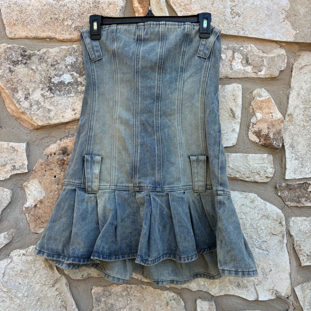 Jaded london denim mini dress size us 8 - Picture 2 of 5